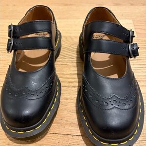 Dr. Martens Black Double Strap Dress Shoes